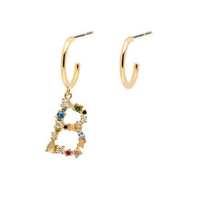 Load image into Gallery viewer, Letter B earrings