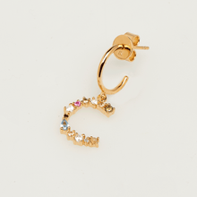 Load image into Gallery viewer, Letter C earrings