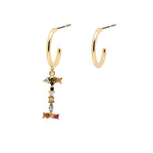 Load image into Gallery viewer, Letter I earrings
