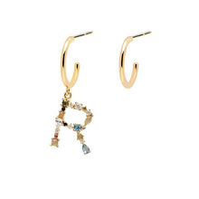 Load image into Gallery viewer, Letter R earrings