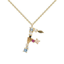 Load image into Gallery viewer, Letter F necklace