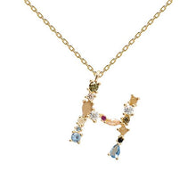 Load image into Gallery viewer, Letter H necklace