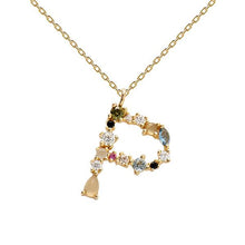 Load image into Gallery viewer, Letter P necklace