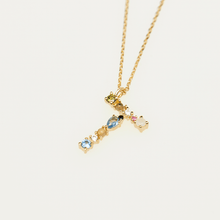Load image into Gallery viewer, Letter T necklace