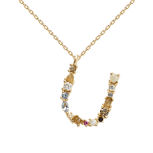 Load image into Gallery viewer, Letters Gold Necklaces