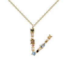 Load image into Gallery viewer, Letter V necklace