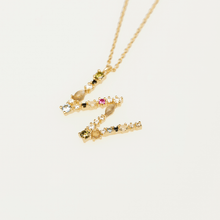 Load image into Gallery viewer, Letter W necklace