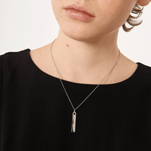Load image into Gallery viewer, Flame Silver Necklace

