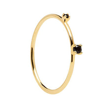 Load image into Gallery viewer, Black Kita Gold Ring
