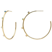 Load image into Gallery viewer, Indigo Gold Earrings
