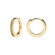 Load image into Gallery viewer, Olive Mini Hoops Gold
