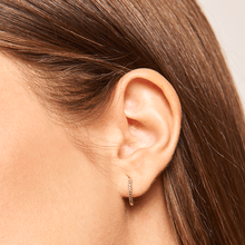 Load image into Gallery viewer, Lavender Mini Hoops Gold
