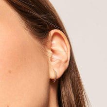 Load image into Gallery viewer, Lavender Mini Hoops Gold
