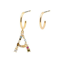 Load image into Gallery viewer, Letter A earrings
