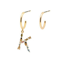 Load image into Gallery viewer, Letter K earrings
