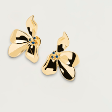 Load image into Gallery viewer, Fleur Gold Earrings
