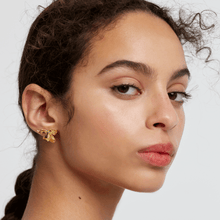 Load image into Gallery viewer, Fleur Gold Earrings
