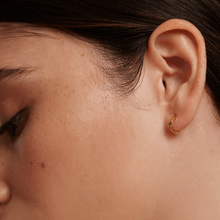 Load image into Gallery viewer, Olive Solitary Earrings Gold
