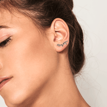 Load image into Gallery viewer, Safari silver earrings

