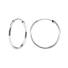 Load image into Gallery viewer, Medium Hoops Silver
