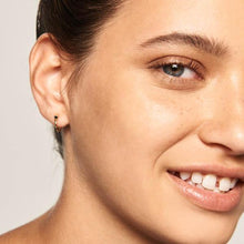 Load image into Gallery viewer, Black Kita Gold Earrings
