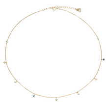 Load image into Gallery viewer, Navy Gold Necklace
