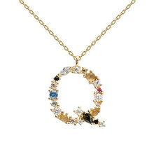 Load image into Gallery viewer, Letter Q necklace

