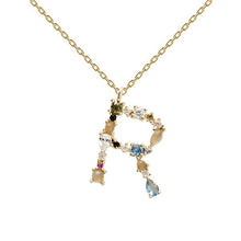 Load image into Gallery viewer, Letter R necklace
