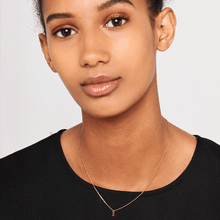 Load image into Gallery viewer, Cherry Asana Gold Necklace
