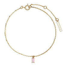 Load image into Gallery viewer, Purple Asana gold Bracelet
