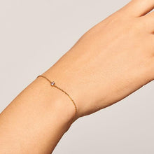 Load image into Gallery viewer, Lavender Solitary Bracelet Gold
