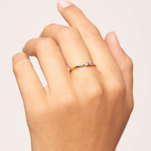 Load image into Gallery viewer, Purple Amani Gold Ring

