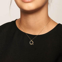 Load image into Gallery viewer, Letter Q necklace
